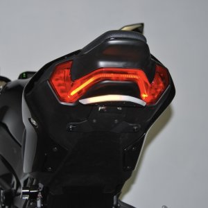 Kawasaki Z900 Fender Eliminator Kit - Rear - New Rage Cycles - Ultra-bright Integrated LEDs - Black - `24-`27